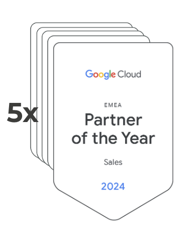Insignia de Socio del Año de Google Cloud