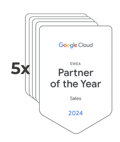Google Cloud Partner van het Jaar-badge