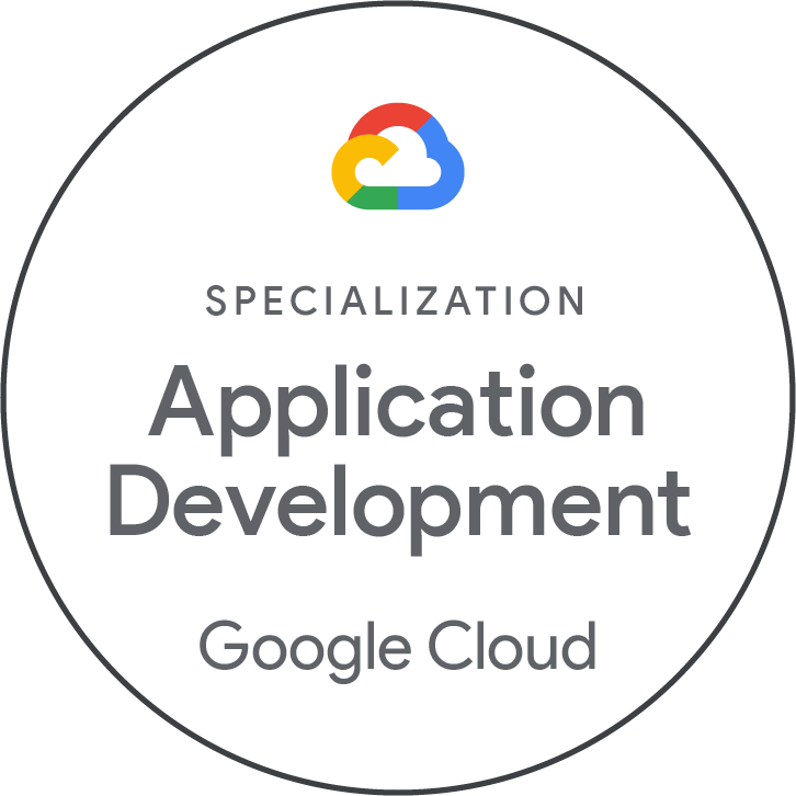 Insignia de Especialización en Desarrollo de Aplicaciones de Google Cloud