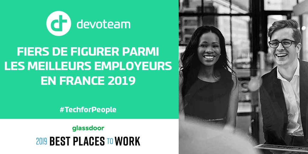 Devoteam intègre le top 25 du classement Glassdoor des employeurs préférés des français !