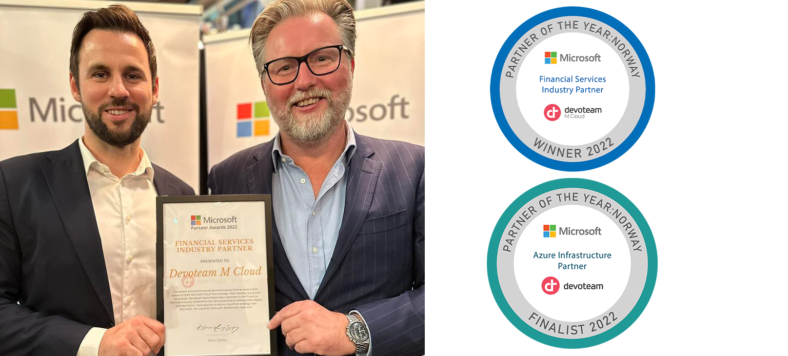 Devoteam M Cloud dro hjem med pris og nominasjon av Microsoft