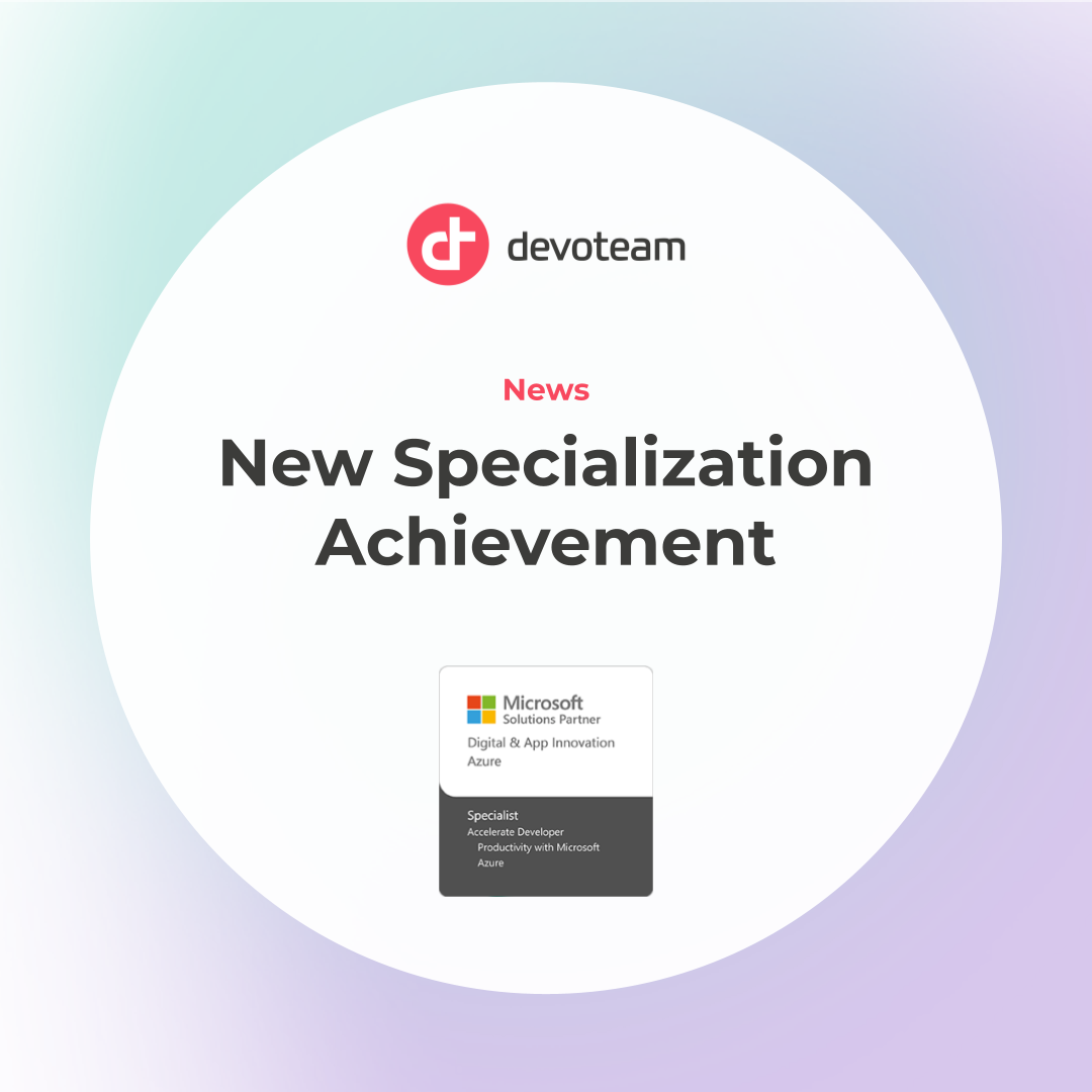 Devoteam Achieved Microsoft Accelerate Developer Productivity Specialization