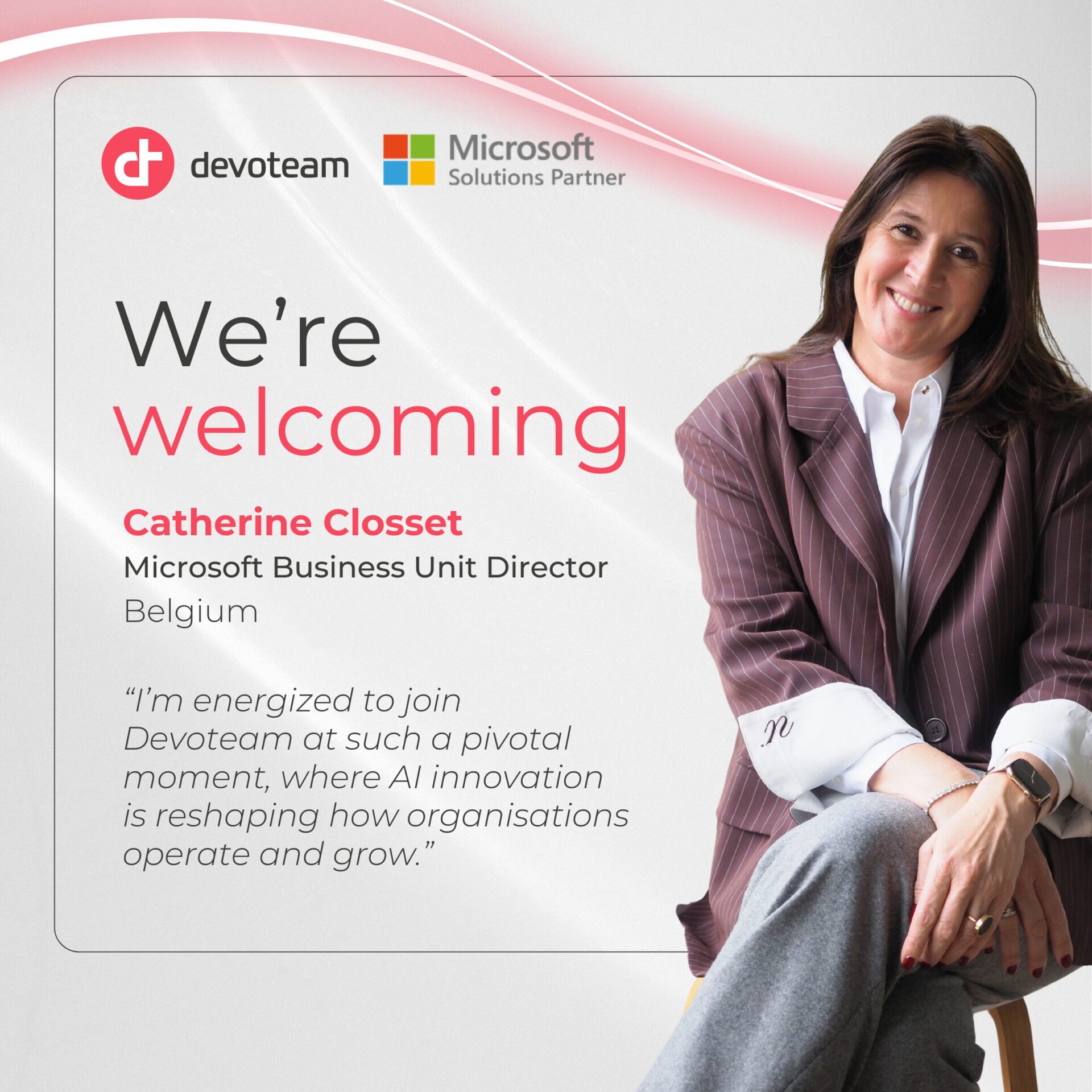 Devoteam Belgium strengthens its Microsoft Business Unit with the appointment of a new director