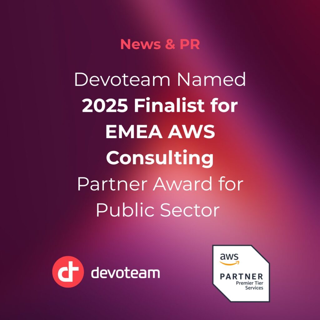Devoteam nomeada finalista de 2025 para o prémio EMEA AWS Consulting Partner para o setor público