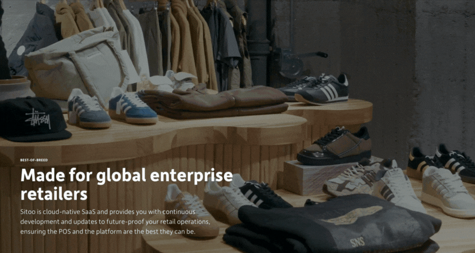 Short video showing inside of modern shops